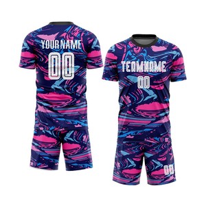 Uniforme de Fútbol Sublimado Personalizado, Manga Corta, Impreso, Transpirable, Ropa de Verano, Venta al Por Mayor de Fábrica, Suministro a Granel - Product Image 5