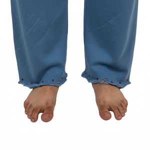 ODM กางเกงฮิปฮอปสตรีทแฟชั่นผู้ชายกางเกงคาร์โก้ลำลองกางเกงสีแดงกางเกงไฮสตรีทอีลาสติกเอวซักได้ - Product Image 2