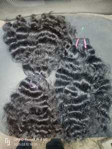 Extensiones de cabello humano Remy indio virgen, máquina suave y brillante resistente a la caída de alta calidad, trama Doble - Product Image 5