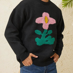 Pulls pour hommes tricots vêtements pour hommes col rond pull pour hommes chaud hiver respirant pull surdimensionné - Product Image 2