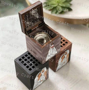 Caja de incrustaciones de resina con incrustaciones de fregona de madera de Acacia de la mejor calidad, juego de bandeja quemador, decoración del hogar, juego árabe de Mubkhar Bakhoor para religiosos - Product Image 4