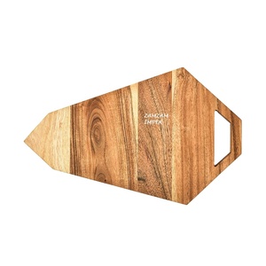 Tabla de cortar de madera de acacia con forma de arquero hecha a mano, tabla de cocina decorativa para Preparación y servicio de alimentos - Product Image 2