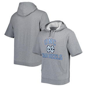 เสื้อฮู้ดสวมหัวแขนสั้นผ้าคอตตอน100% โอเวอร์ไซส์กำหนดได้เองดิจิตอลบาสเก็ตบอลสำหรับเด็กชายแนวสตรีทนักเรียนนักศึกษาฤดูใบไม้ผลิ - Product Image 2