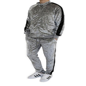 Fabricante profesional de alta calidad más vendido diseño personalizado y logotipo chándal de terciopelo en diferentes colores - Product Image 4