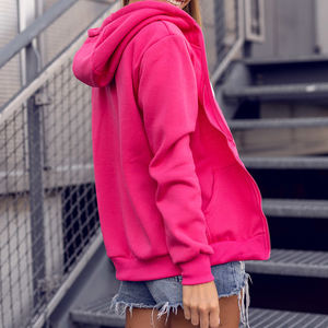 เสื้อมีฮู้ดแฟชั่นใหม่สำหรับผู้หญิงสไตล์เกาหลีเสื้อฮู้ดแบบ2025 Y2k สั่งตัดสีพื้นเสื้อกีฬาฮิปฮอปแบบสั้นลำลอง - Product Image 2