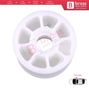 Régulateur de vitre BWR118, roue de réparation pour porte avant droite, compatible Transporter T5 Caravelle Multivan 2003-2015, référence 7H0837754 - Product Image 3