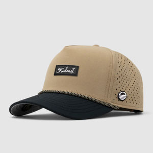 Gorra de béisbol de cuerda con logotipo bordado 3D de 5 paneles personalizada, gorras deportivas para correr, gorra de Golf blanca de secado rápido no estructurada de 100% algodón - Product Image 1