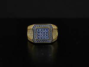 แหวนทองคำขาวชาย7.00กะรัต VVS Moissanite แหวนครบรอบ925เพชรทำจากเงินแท้ - Product Image 3