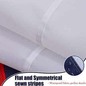 Grand drapeau chrétien brodé 6x10 pieds, en polyester robuste et imperméable, pour extérieur, avec croix de Jésus et 3 œillets en laiton - Product Image 4