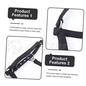 Licol de cheval en cuir de qualité supérieure Design artisanal Rembourrage doux Halters d'équitation pour un confort supplémentaire - Product Image 2