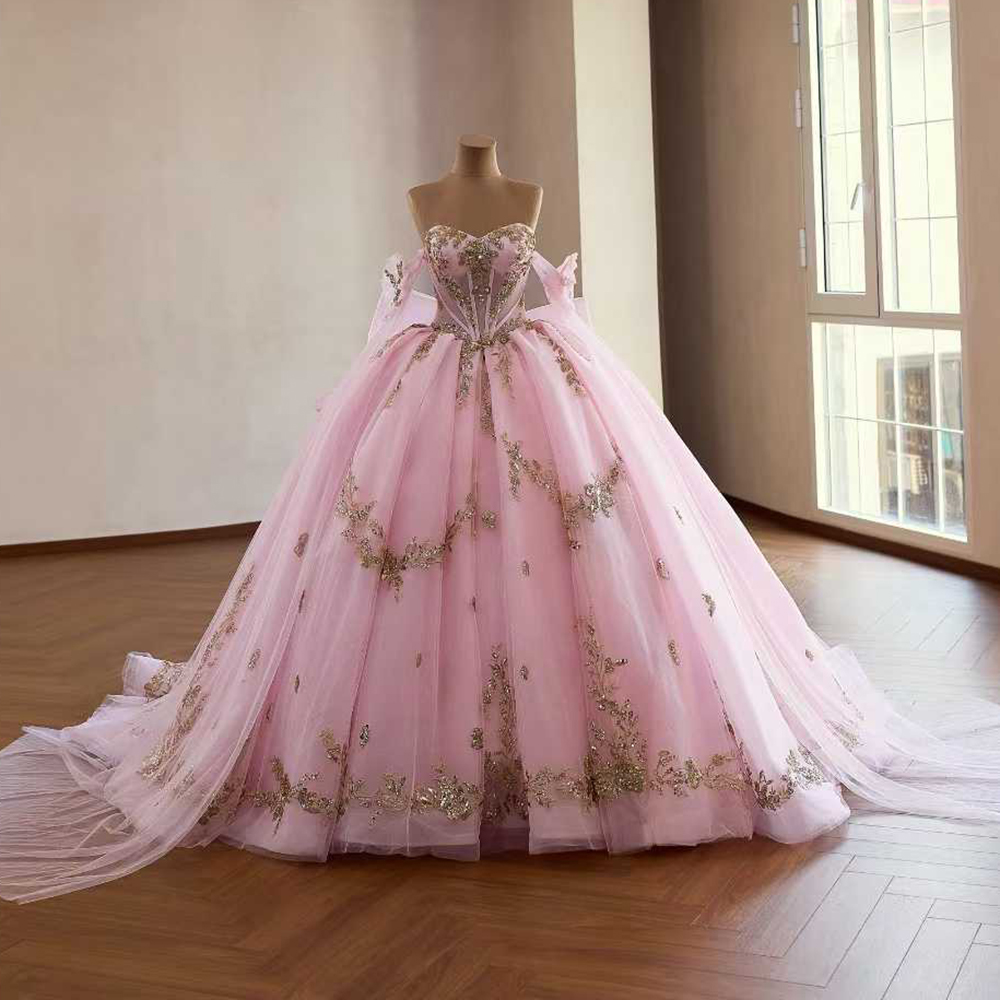 Shop Online Dresses Pink of the Quinceanera Elegant Floor Length Maxi |  Alibaba.com