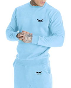 Conception personnalisée O cou survêtement hommes survêtement personnalisé OEM fabricant de haute qualité hommes en gros logo personnalisé survêtement - Product Image 4