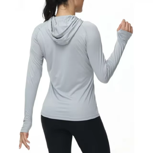 Wholesales Women's <b>Sun</b> Protection Hoodie UPF 50+ Rash Guard Long Sleeve Lightweight Quick Dry UV <b>Shirts</b> for Hiking Fishing - Product Image 4