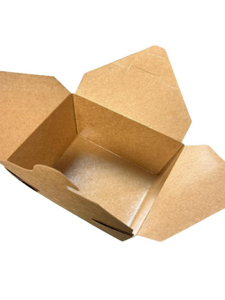 Scatola Pieghevole in Carta Kraft per Asporto, Contenitore Alimentare Monouso per Pasticceria, Biscotti, Torte, Ristoranti e Catering - Product Image 3