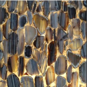 กระเบื้องอาเกตที่บุด้วยพลอยสำหรับผนังภายนอกวิลล่าพื้นบ้านหรูหราทันสมัย - Product Image 6