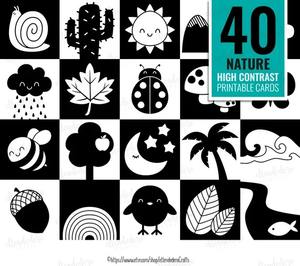 Stimulez le développement cérébral des nouveau-nés avec des cartes flash Montessori luxueuses à contraste élevé – Noir, blanc et rouge de qualité supérieure - Product Image 3