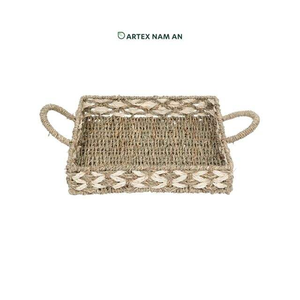 ถาดตกแต่งหญ้าทะเลธรรมชาติทำด้วยมือสไตล์ชนบทสำหรับห้องครัว - Product Image 2