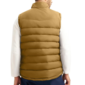 Nuevo Diseño de Moda de invierno con logotipo personalizado, calentador de cuerpo de invierno hinchado, chaleco de cuello levantado para hombre, chaquetas acolchadas sin mangas - Product Image 4