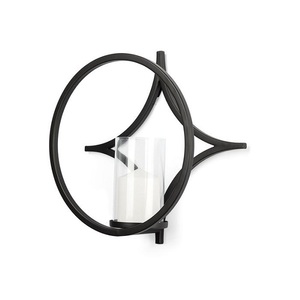 Porte-bougie mural de qualité supérieure en fer noir, taille et forme personnalisées, par Home Arts - Product Image 3