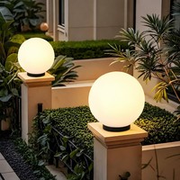 Lampe de sol sphérique creuse pour extérieur, écran LED, intensité variable, indice de protection IP65, pour éclairage de jardin, cour et place publique