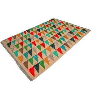 Offre Spéciale fait à la main soie/laine Kilim peluche moyenne Pile lavable tapis de sol tapis de couleur unie pour la maison prière salon - Product Image 1