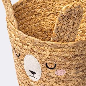 Conejito de ratán Natural de alta calidad, cesta de Pascua para niños, cesta tejida de almacenamiento para el día de Pascua, vacaciones, hecho en Vietnam - Product Image 3