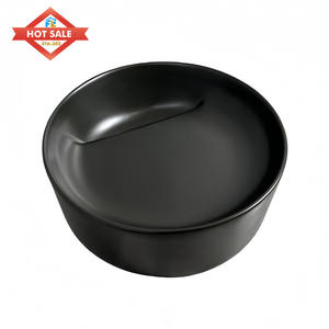 Évier de comptoir en pierre solide au design moderne, facile à nettoyer, articles sanitaires en céramique fabriqués en usine avec égouttoir poli pour salles de bains - Product Image 1