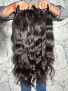 Precio directo de fábrica Onda natural 100% Cutículas crudas alineadas Sin enredos Extensión de cabello humano indio Virgen sin procesar al por mayor - Product Image 2