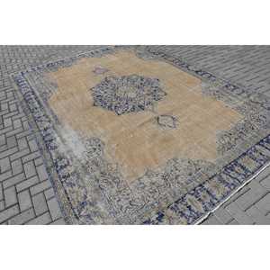 พรมขนาด 8.7x11.5 ฟุต, พรมตุรกีโบราณ, พรมลายพรางสีน้ำเงิน - Product Image 2