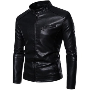 Veste d'hiver décontractée tendance pour hommes nouveauté printemps automne vêtements de moto faits à la main en peau de mouton vêtements en toile de haute qualité pour hommes - Product Image 5