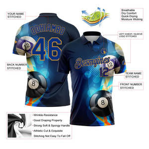 Venta caliente Mejor calidad Personalizado de gran tamaño Polo de secado rápido OEM Sublimación 100% Poliéster Polos Ropa deportiva Fitness - Product Image 5