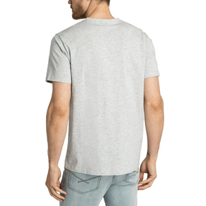 Proveedor de Bangladesh, camiseta de Color sólido informal personalizada de alta calidad para hombre, camiseta en blanco frontal transpirable ecológica con cuello en V ajustado - Product Image 4