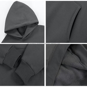 Sudadera con Capucha Casual Personalizable para Hombre, para Otoño e Invierno, Talla Grande, en Variedad de Colores y Diseños - Product Image 3