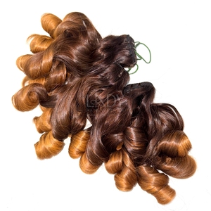 El precio más alto Bouncy Ombre Color Extensiones de cabello humano vietnamita Bundles Set Closure 2025 - Product Image 6