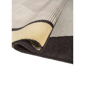 Alfombra de Lana Anudada a Mano Aiwl-3067, Color Marfil, Área Grande, Rectangular 9x12, Diseño Geométrico Tipo Rompecabezas Tabriz, para el Hogar, Sala de Estar, Pasillo - Product Image 2