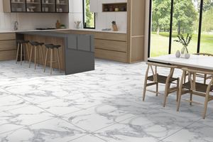 Dalles en porcelaine de qualité supérieure 600x1200mm, aspect carrelage, 9mm, anti-casse, faible absorption d'eau, résistantes aux taches - Product Image 3