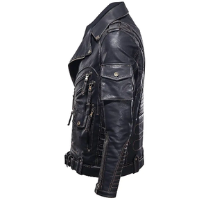 Veste en cuir de couleur unie pour hommes à capuche nouveauté hiver mode tissu tricoté taille XL - Product Image 2