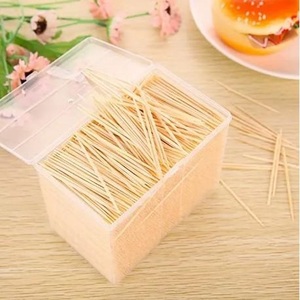 Palillos de bambú desechables de alta calidad con Caja Blanca, logo personalizado, precio barato para limpieza de dientes, venta al por mayor - Product Image 3