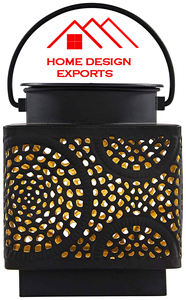 Linterna marroquí de mesa 2025 en negro, linterna de Metal para colgar en la pared, linterna de hierro Para Boda y decoración del hogar, última Decoración - Product Image 2