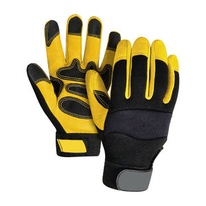 Gants de mécanicien à doigts entiers en cuir de mouton de haute qualité Couleur personnalisée Meilleur style XL Protection Matériau en cuir de peau de mouton - Product Image 6
