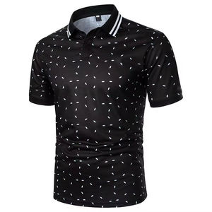 Dernière mode Polo pour homme T-shirt à manches courtes Respirant Coton de haute qualité Impression de logo personnalisé Vente en gros - Product Image 2