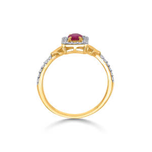 <b>Rose</b> Gold Plated Gemstone <b>Ring</b> for Women Trendy 18K Style - Product Image 4