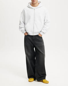 Custom Logo Design Black <b>Men</b> <b>Plain</b> 400 Gsm Heavy Cotton Thick Heavyweight Hoodie Blank High Quality <b>Hoodies</b> <b>For</b> <b>Men</b> - Product Image 2