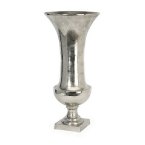 Jarrón de latón de mesa de boda de lujo personalizado hecho a mano con revestimiento de plata para hoteles, restaurantes, fiestas, pieza de centro de fiesta - Product Image 3