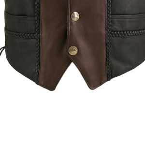 2022 conception personnalisée hommes en cuir véritable gilet respirant décontracté moto vêtements d'extérieur couleurs personnalisées hiver OEM Service disponible - Product Image 6