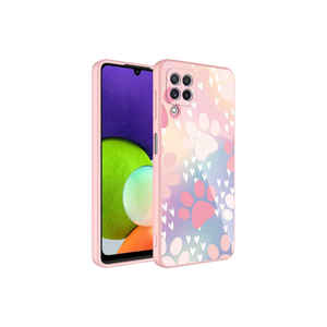 Coque de protection d'appareil photo en silicone rigide époxyé à motifs blancs pour Samsung Galaxy M32, compatible avec les modèles A34, A22, A55 - Product Image 1