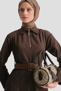 Custom Logo Women's <b>Bowling</b> Bag Fashion Boston Handbag Top Handle Crossbody Purse OEM ODM - Product Image 4