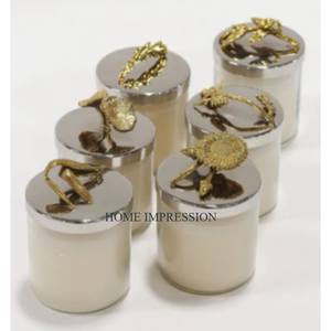 Nuevo diseño de borde de Metal y tapa de mármol Base, recipientes de almacenamiento de encimera de cocina de la mejor calidad, contenedores de lujo al por mayor - Product Image 2