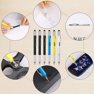 Bolígrafo Multifuncional Promocional de Metal Ecológico con Recubrimiento en Aerosol, Retráctil, con Pantalla Táctil, Logotipo Personalizable, 1.0 mm - Product Image 5