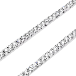 Collar de Cadena de Tenis de Lujo en Plata 925 con Baño de Rodio en Oro de 14k, Moissanita Natural con Corte Brillante Redondo para Regalos de Boda - Product Image 2